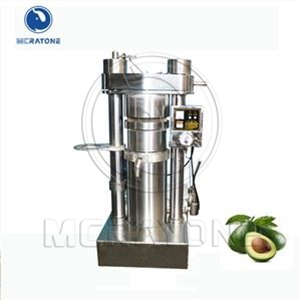 hydraulic machine for avocado oil pressing