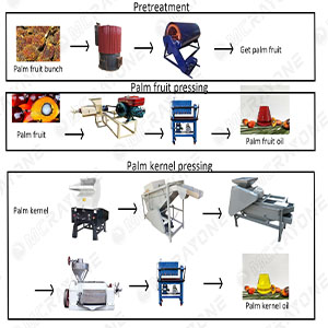 Palm oil pressing process